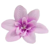 10x Künstliche Blumen Orchidee,8cm Seidenblume Köpfe KunstOrchidee,Kunstblumen Orchidee,Künstlich Blumenkopf Deko-Blüten Orchideeblumen für Thanksgiving Party Tischdeko DIY Kleidung Deko,Helles Lila