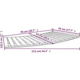 vidaXL Whirlpool-Umrandung Schwarz Poly-Rattan und Massivholz Akazie