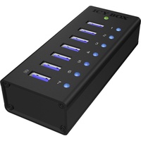 RaidSonic Icy Box IB-AC618 USB-Hub, 7x USB-A 3.0, USB-B 3.0 [Buchse] (70419)