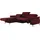 sit&more Ecksofa SIT & MORE "Astoria L-Form", rot (bordeaux), B:260cm H:91cm T:175cm, 100% Polyester, Sofas, Ecksofa, wahlweise mit motorischer Relaxfunktion