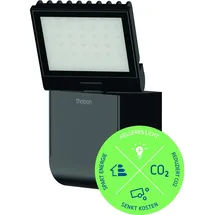 Theben theLeda S8-100L BK LED-Strahler schwarz, 4000 K, 900 lm