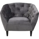 Actona Relaxsessel Ria Polyester 97 x 78 x 83 cm Dunkelgrau mit Kissen