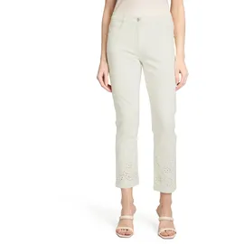 Betty Barclay Damen Casual-Hose mit Stickerei Weiß 40
