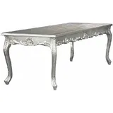 Casa Padrino Barock Esstisch Silber 160cm - Esszimmer Tisch - Möbel Esstisch