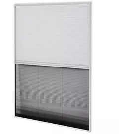 vidaXL Insektenschutz-Plissee für Fenster 60 x 80 cm Grau