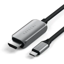 Satechi USB-C [Stecker] auf HDMI 2.1 8K 60Hz Adapterkabel schwarz, 2m (ST-YH8KCM)