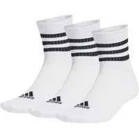 adidas 3-Streifen Cushioned Sportswear Low-Cut Socken 3 Paar White / Black 43-45