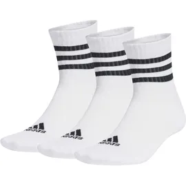 adidas 3-Streifen Cushioned Sportswear Low-Cut Socken 3 Paar White / Black 43-45