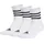 adidas 3-Streifen Cushioned Sportswear Low-Cut Socken 3 Paar White / Black 43-45
