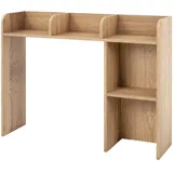 Costway Schreibtischregal 94 x 25 x 74 cm Braun