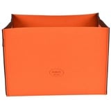 RAIKOU Aufbewahrungskorb Filzkorb Faltkorb Organizer Aufbewahrung Spielzeug Regal faltbarer, Größen: 30 * 30 * 30 cm, 50 * 34,5 * 35 cm braun|orange 60 l | 34.5 cm x 35 cm