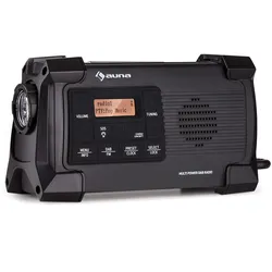 Patagonia DAB+ Outdoor-Radio DAB / DAB+ / FM Kurbelaufladung USB   SOS-Alarm wasserdicht Schwarz