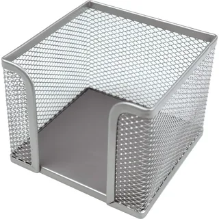 helit H2518400 - Zettelbox „the cube network“, silber
