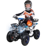 Actionbikes Motors Elektro-Kinderquad Torino, 1000 Watt, Pocket-Quad mit Scheibenbremsen, 25 km/h, 3 x 12-Volt-Batterie (Blau Polo)