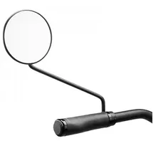 Ergotec Fahrradspiegel M-55L Stahl, Linksmontage, schwarz