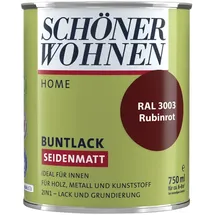 Schöner Wohnen Home Buntlack 750 ml rubinrot seidenmatt
