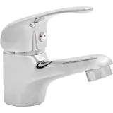 BADLAND Waschtischarmatur Wasserhahn Kleine MITRIS Mischbatterie für Küche in Silber