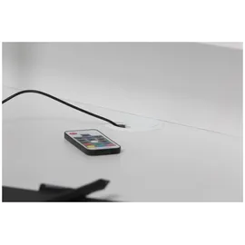 Forte Tezaur Gaming Desk mit RGB-Beleuchtung weiß