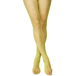 Netzstrumpfhose, feinmaschig, neongrün