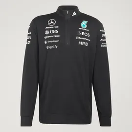 adidas PERFORMANCE Funktionsshirt Mercedes-AMG Petronas Formula 1 Team Engineers Quarter Zip Sweatshirt, Black, XS