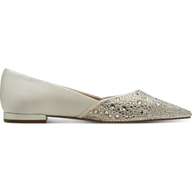 TAMARIS Damen Ballerina flach, weiß, 38 EU