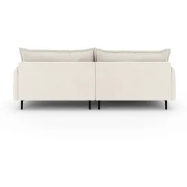 Home Affaire Ecksofa HOME AFFAIRE "ALEXANDRIA mit Recamiere rechts oder links bestellbar, moderne Bezüge", beige (creme), B:246cm H:86cm T:190cm, 100% Polyester, Sofas, Ecksofa, L-Form mit Wellenunterfederung, Maße: B/H/T 246/86/190 cm