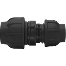 LE SANITAIRE PE Verschraubung Kupplung Ø 63 x 40 mm schwarz