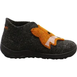 superfit Jungen - Schuhe HAPPY Slipper, Modern, GRAU/ORANGE 4700, 24