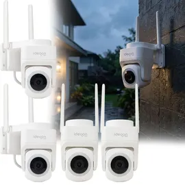 ideoon 2K WLAN Outdoor Überwachungskamera Schwarz