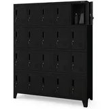 Jan Nowak ROBERT Schließfachschrank 172x136x45cm Schwarz