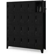 Jan Nowak ROBERT Schließfachschrank 172x136x45cm Schwarz