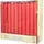 Papstar Tafelkerzen 19,6 cm rot 120 St.