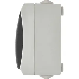 EMOS Schuko-Steckdose IP44 Schwarz-Grau