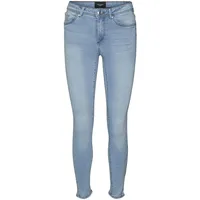 Vero Moda Tanya Normal Waist Slim Piping Jeans Light Blue Denim S - 34