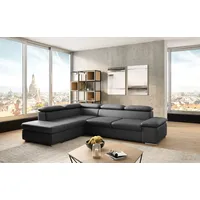 sit&more Ecksofa SIT & MORE "Valentine L-Form, B: 272 cm", schwarz, B:272cm H:73cm T:226cm, NaturLEDER;Spannstoff, Sofas, Ecksofa, mit Arm- & Kopfteilverstellung, optional mit Bettfunktion, Topseller