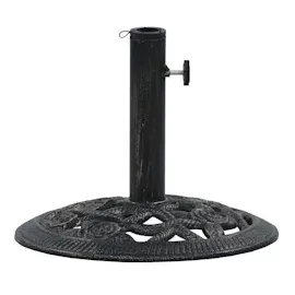 vidaXL Sonnenschirmständer Schwarz Bronze 9 kg 40 cm Gusseisen