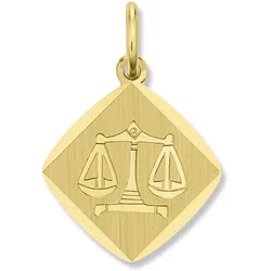 Sternzeichen-Anhänger ONE ELEMENT "Waage Sternzeichen Anhänger aus 333 Gelbgold", gold, Schmuckanhänger, Damen, Waage, Gelbgold 333, Damen Gold Schmuck Waage
