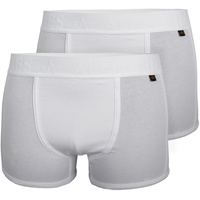 Alpha Industries AI Tape Boxershorts 2er Pack (Sale) all white, Größe S