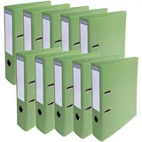 Exacompta 53756E 10er Pack Premium PVC-Ordner Prem ́Touch. 7 cm breit DIN A4 Maxi Anisgrün