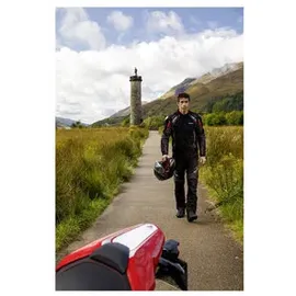 BÜSE B.Racing Pro Motorrad Textiljacke schwarz-rot, 2XL