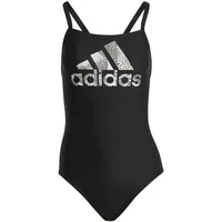 Adidas Women's Big Logo Suit Swimsuit, Black/White, 40