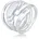 ELLI PREMIUM Ring Bandring Siegelring Wickelring Trio Set 925