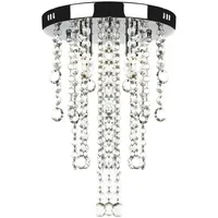 VidaXL Hängelampe edle Deckenlampe mit transparenten Kristallperlen