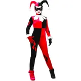 Rubies Rubie's Official Superschurkin Harley Quinn Jumpsuit, Kostüm für Erwachsene, Größe Medium Halloween