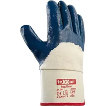 teXXor® topline Nitril-Handschuhe Stulpe, Beige/Blau