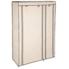 tectake® Stoffschrank, 1 großes und 5 kleine Fächer, einfaches Stecksystem, 107 x 175 x 45 cm