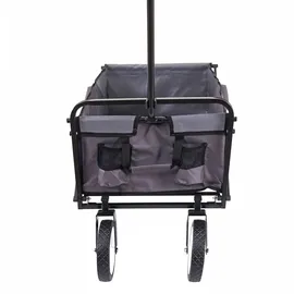 Mendler Bollerwagen HWC-E38 grau Hecktasche grau
