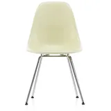 Vitra - Eames Fiberglass Side Chair DSX, verchromt / Eames parchment (Filzgleiter basic dark)