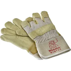 Arbeitshandschuhe Winter Schweinsleder gelb - 1163 - gelb