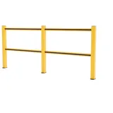 BOPLAN® Rammschutzgeländer Flex Impact® HD Light, gelb / schwarz, Innenbereich, HxL 1.145 x 2.500 mm